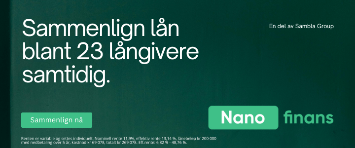 Sammenlign lån med Nano Finans